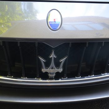 shot of detailed Maserati